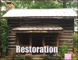 Historic Log Cabin Restoration  Salemburg, North Carolina